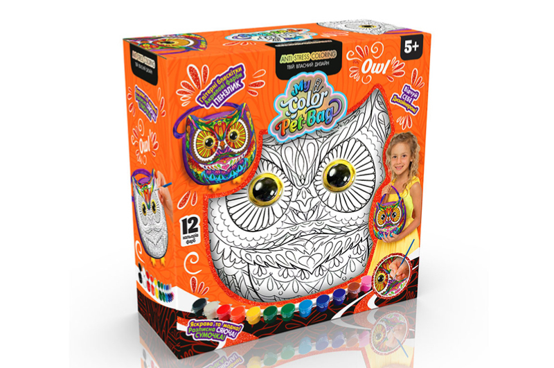 Набір для творчості CPB-01-01U,02U,03U "My Color Pet-Bag" сумочка DANKO - Зображення 2