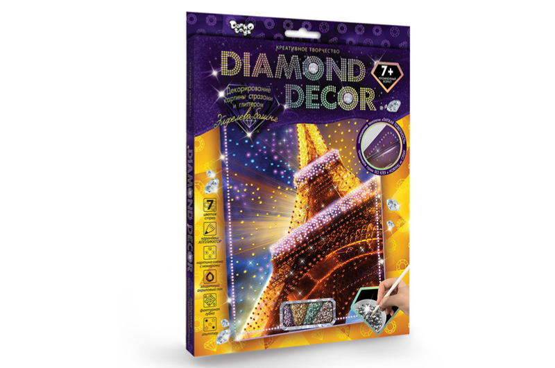 Набір для творчості DD-01-01,02..07,09,10,11 "DIAMOND DECOR" DANKO - Зображення 4