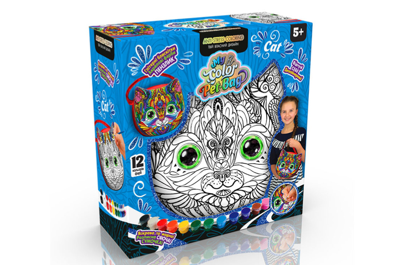 Набір для творчості CPB-01-01U,02U,03U "My Color Pet-Bag" сумочка DANKO - Зображення 3