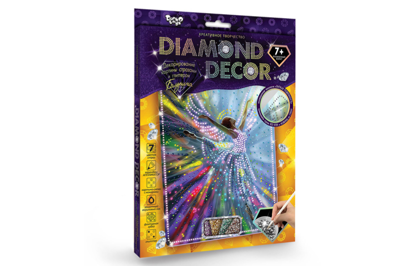 Набір для творчості DD-01-01,02..07,09,10,11 "DIAMOND DECOR" DANKO - Зображення 3