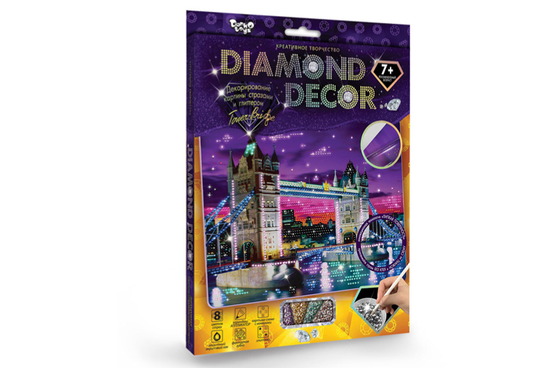 Набір для творчості DD-01-01,02..07,09,10,11 "DIAMOND DECOR" DANKO - Зображення 5