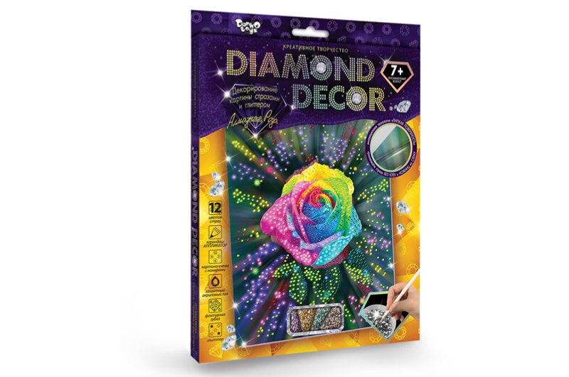 Набір для творчості DD-01-01,02..07,09,10,11 "DIAMOND DECOR" DANKO - Зображення 6