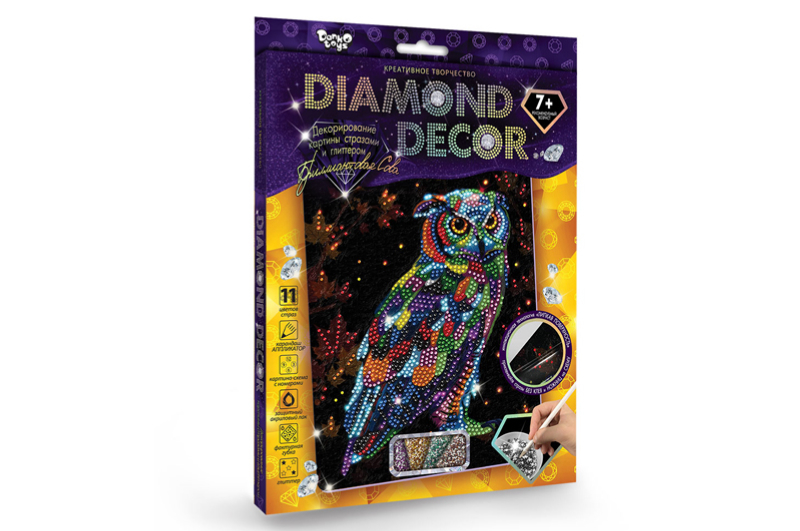 Набір для творчості DD-01-01,02..07,09,10,11 "DIAMOND DECOR" DANKO - Зображення 8