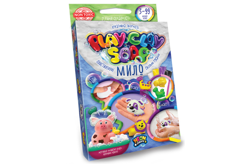 Набір для творчості PCS-02-01U,02U,03U,04U "Пластилінове Мило "PLAY CLAY SOAP" малий DANKO - Зображення 2