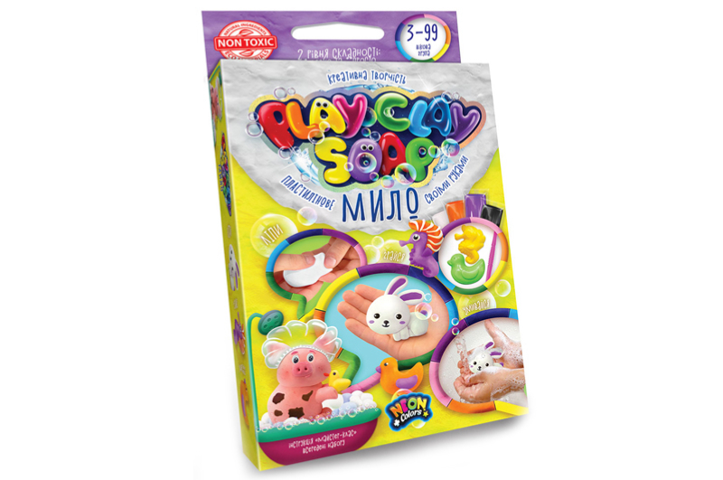 Набір для творчості PCS-02-01U,02U,03U,04U "Пластилінове Мило "PLAY CLAY SOAP" малий DANKO - Зображення 4