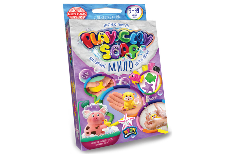Набір для творчості PCS-02-01U,02U,03U,04U "Пластилінове Мило "PLAY CLAY SOAP" малий DANKO - Зображення 5