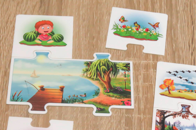 Розвиваючі пазли "Пори року" в коробці ARTOS - Зображення 3