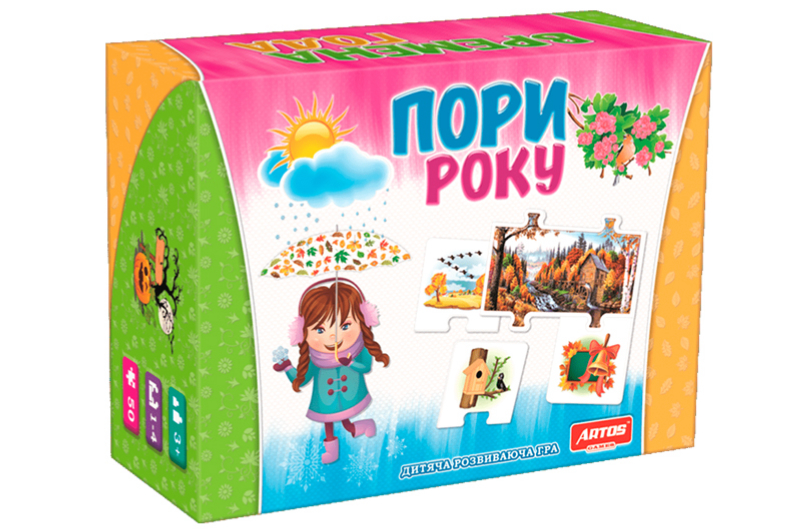 Розвиваючі пазли "Пори року" в коробці ARTOS - Зображення 5