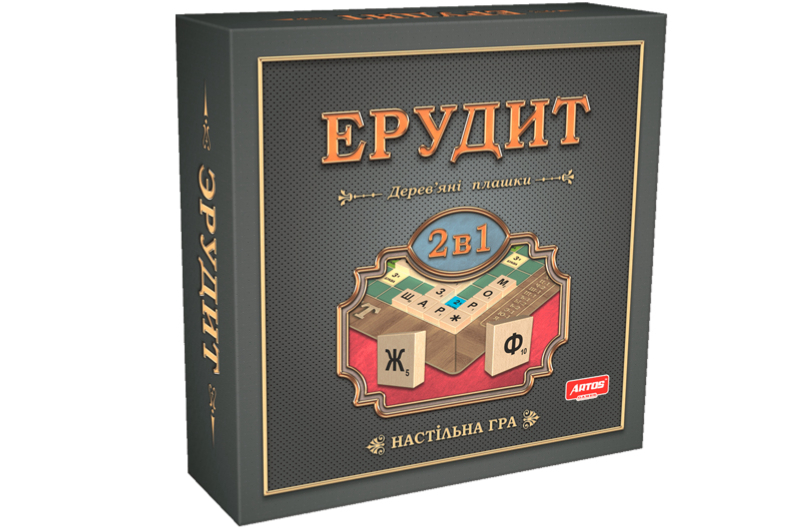 Настільна гра "Ерудит" 2в1 з дерев'яними плашками ARTOS - Зображення 2