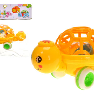 Брязкальце 2812 "Черепаха" з колесами, в кульку р.22x17,5 см. YG Toys