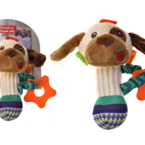 Брязкальце 033-26 "Собака" м'яке, на планшеті YG Toys