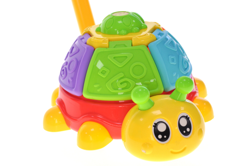 Каталка A0510 "Жук" з ручкою, в сітці р.20x16x16 см YG Toys - Зображення 5