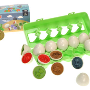 Сортер DF16 "Яйця діно" в лотку 12 шт., в коробці р.30x10x7 см YG Toys