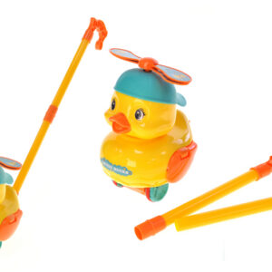 Каталка 198-29 "Каченя" з ручкою р.21x18x19 см YG Toys