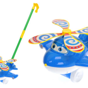 Каталка 9909 "Літачок" з ручкою в кульку р.59x21,5x20,5 см YG Toys