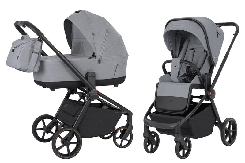 Коляска універсальна CRL-8510 "Epica" Silver Grey 2в1 CARRELLO