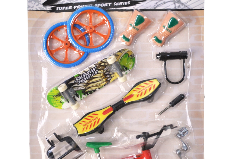 Ігровий набір BX-666A "Fingerboard Skate+BMX" на блістері YG Toys - Зображення 2