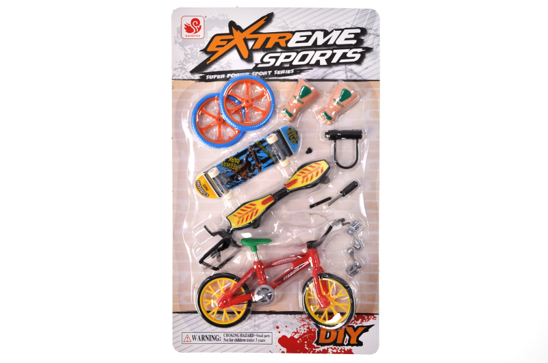 Ігровий набір BX-666A "Fingerboard Skate+BMX" на блістері YG Toys - Зображення 5