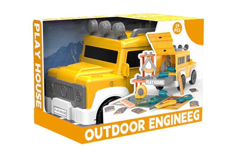 Набір інструментів BX19 в коробці в формі машинки р.28,5x18x21 см YG Toys - Зображення 2