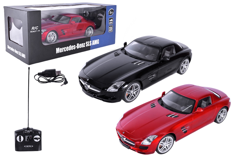 Машина на радіокеруванні 2024 Mercedes-Benz SLS, акумулятор,коробка р.34x15x9см