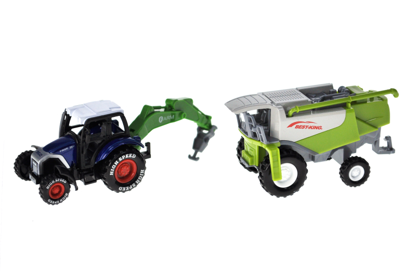 Набір тракторів 955-243 металевих, в коробці р.13,3x5,2x33 см YG Toys - Зображення 2