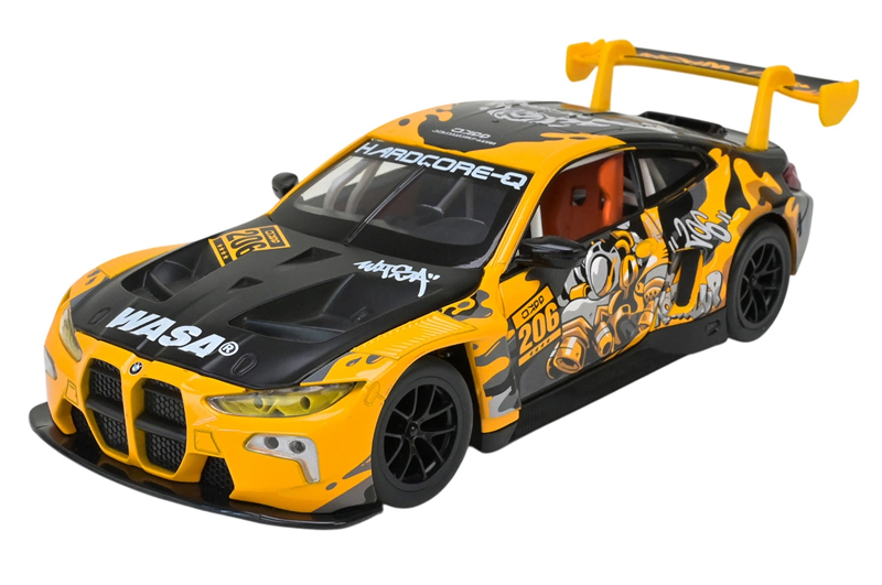 Машина металева АВТОПРОМ 68296A(Y)1:24 BMW M4 GT3, батар,світло, звук, відкр.двері, кор. 26.5x13.5x1см - Зображення 6