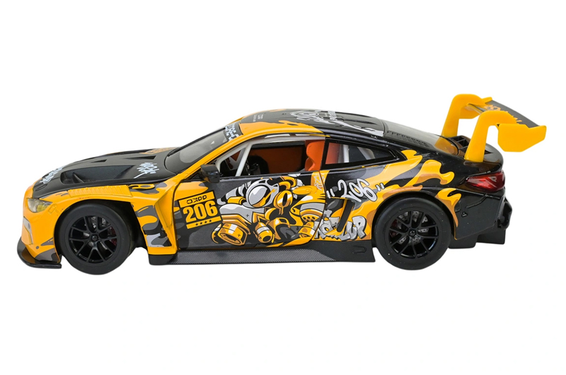 Машина металева АВТОПРОМ 68296A(Y)1:24 BMW M4 GT3, батар,світло, звук, відкр.двері, кор. 26.5x13.5x1см - Зображення 2