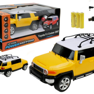 Машина р/к PM2407 "POWERMOTORS",1:24 TOYOTA FJ CRUISER, жовтий колір, акум.,світло у кор.26.5x14x10.5см