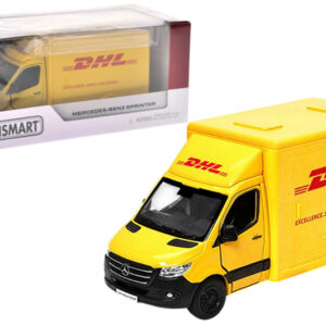 Модель легкова KT5475W MERCEDES-BENZ Sprinter (DHL Edition)5''металева, інерц., відкр.двері, в коробці