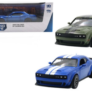 Автомодель 250949 DODGE CHALLENGER SRT JAILBREAK 2022 (синій, зелений)