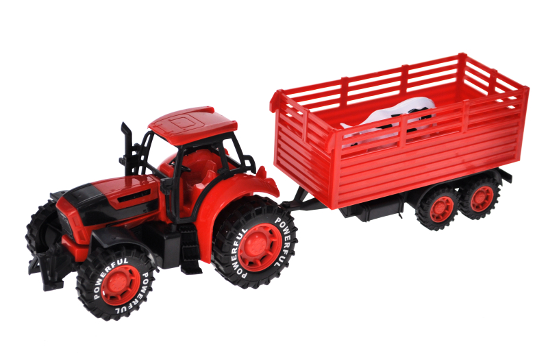 Трактор 3368-82N інерційний з причіпом, в коробці р.44,5x12x14,5 см YG Toys - Зображення 2