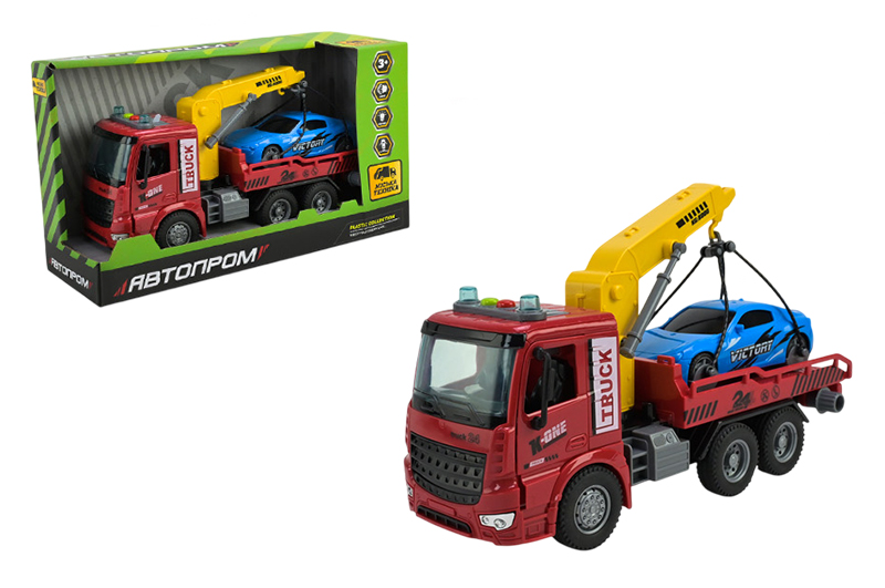 Машина AP9934 "Евакуатор" світло, звук, у короб.33.5x19x11.5см АВТОПРОМ