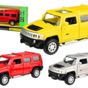 Машина металева 4311 1:43 HUMMER, 3 кольори, відкриваються двері, в коробці 14,5x6,5x7 см АВТОПРОМ