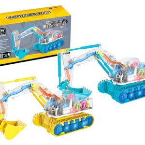 Екскаватор 9813 на батарейках, світло, звук, в коробці р. 25,8x14x10 см YG Toys