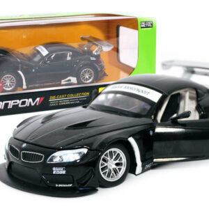 Машина металева 68251A, 1:24 BMW Z4 GT3 на батарейках, світло і звук, відкриваються двері, капот, багажник, в коробці 24,5x12,5x10 см "АВТОПРОМ"