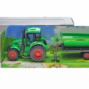Трактор 323-82 інерційний з причіпом, в коробці р.37x10x12 см YG Toys