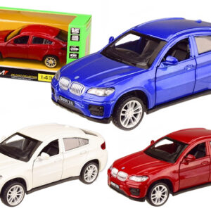Машина металева 4306, 1:43 BMW X6, 3 кольори, відкриваються двері, в коробці 14,5x6,5x7 см АВТОПРОМ