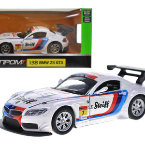 Машина металева "Автопром" 4362, 1:38  BMW Z4 GT3,1 колір, відкриваються двері, в коробці р. 14,5*6,5*7см