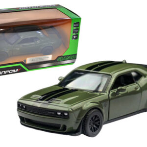 Машина металева 4385 1:44 Dodge Challenger SRT Jalibreak, на батарейки, світло, звук, відкриваються двері, коробка 14,5x6,5x7 см АВТОПРОМ