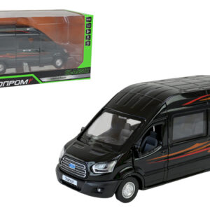 Машина АВТОПРОМ 68453 Ford Transit 1:35, на батарейках, світло, звук, відкриваються двері,коробка р.21,5x9x11,5см