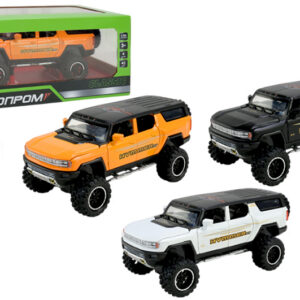 Машина металева AP7737 Hummer 1:24, батарейка, світло, звук, відкриваються двері, коробка р. 28x16x12,8см АВТОПРОМ