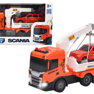 Машина евакуатор 6408KS "SCANIA" з машиною зі світлом і звуком TECHNODRIVE