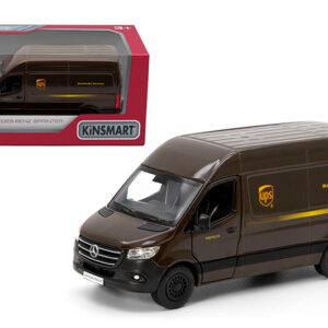 Модель автобус Kinsmart MERCEDES-BENZ 5'' KT5430W Sprinter UPS металевий, інерційний, коробка