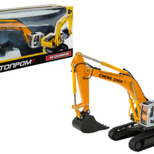 Екскаватор металевий 68377(AP7758) 1:50 звук, рухливі деталі,у коробці р.26,5x13,5x8,5см АВТОПРОМ