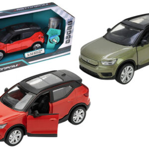 Машина металева 68703 1:32 Volvo XC40 Recharge, на батарейки, світло, звук, відкриваються двері, капот, багажник  у коробці 20x9x9 см АВТОПРОМ