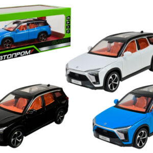 Машина АВТОПРОМ  AP7732  Nio ES8 1:24,світло, звук, відкриваються двері, коробка р. 28x16x12,8см