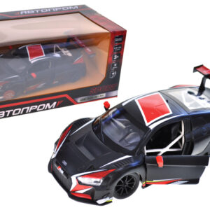 Машина металева 68262A(B)1:24 Audi R8 LMS, батарейка, світло, звук, відкриваються двері, кор. 24,5x12см АВТОПРОМ