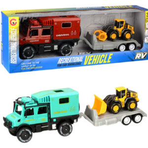 Автовоз 9892-11 інерційний, з трактором, в коробці р.41x9x14,5 см YG Toys