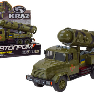 Військова техніка "Автопром" КРАЗ KR-2202-02, на батарейках, світло , звук, в коробці р. 32,5*19*12 см