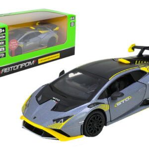 Машина металева 68716AB/AG 1:32"Lamborghini STO",батарейка, світло, звук, відкрив. двері, у короб.18x9x8 см АВТОПРОМ